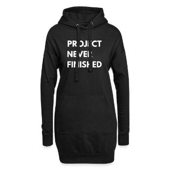 Projet jamais terminé – Voiture construit la chemise - Sweat-shirt à capuche long Femme - noir - Devant