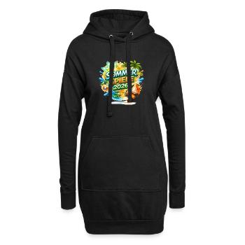 Sommer Spiele 2026 Tropen-Logo - Hoodie-Kleid - Schwarz - Vorne
