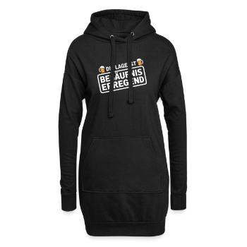 The location is drunken booze party beer - Hoodie Dress - black - Front