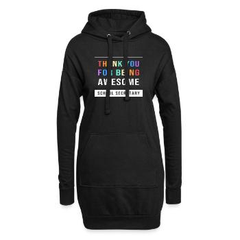 Secrétaire d’école Secrétaire d’école - Sweat-shirt à capuche long Femme - noir - Devant