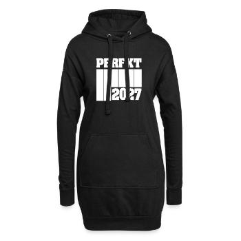 Einzigartig 2027 - Hoodie-Kleid - Schwarz - Vorne