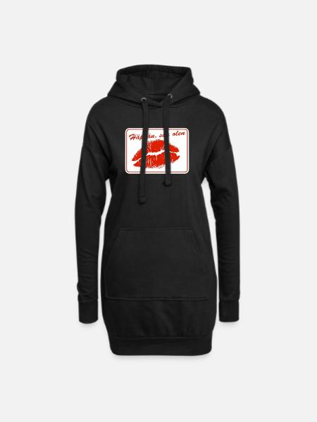 I'm ashamed, so I'm - Hoodie Dress - black