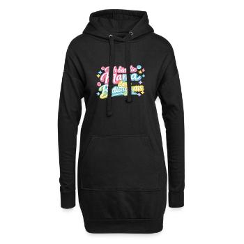 Mama des Bräutigams Geschenkidee - Hoodie-Kleid - Schwarz - Vorne