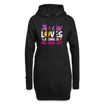 Pharmacien Technicien Pharmaceutique - Sweat-shirt à capuche long Femme - noir - Devant