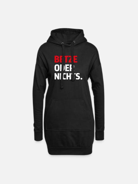 Betze or Nothing – Kaiserslautern Statement Shirt - Hoodie Dress - black