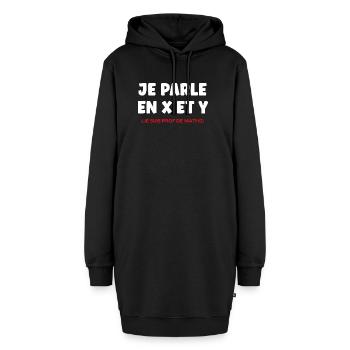 I Speak in X and Y — Math Teacher - Hoodie Dress - black - Front