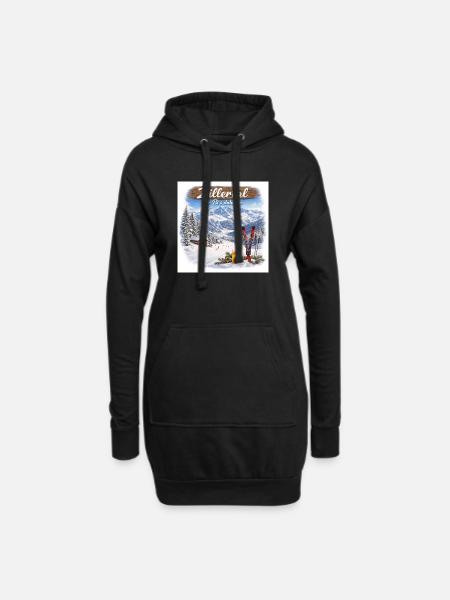 Dahoam Zillertal - Hoodie-Kleid - Schwarz