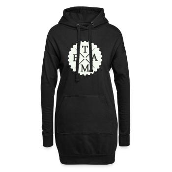 Équipe - Sweat-shirt à capuche long Femme - noir - Devant