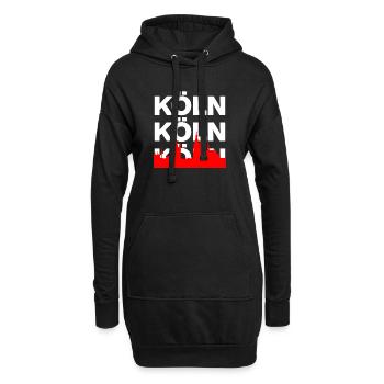 KÖLLE ES EIN JEFÖHL KÖLN DOMLIEBE RHEIN DOMSTADT - Sweat-shirt à capuche long Femme - noir - Devant