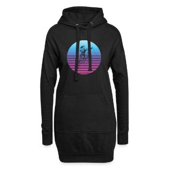 Tolles Handball Geschenk für Handball fuer Frauen - Hoodie-Kleid - Schwarz - Vorne