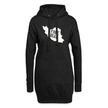 Iran Freiheit Free Iran - Hoodie-Kleid - Schwarz - Vorne