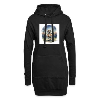 Mehni the cowboyKoala - Hoodie Dress - black - Front