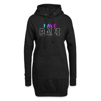 Rave Dad Techno House Electro Festival Hardstyle - Hoodie-Kleid - Schwarz - Vorne