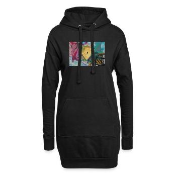 Fontaine d’Or - Sweat-shirt à capuche long Femme - noir - Devant