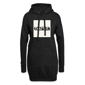 THAT’S IT. – Bold Minimalist Quote Design Poster - Hoodie-Kleid - Schwarz - Vorne