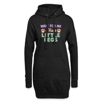 Le chien dit Humour Mème Humour, Drôle, petites jambes drôles - Sweat-shirt à capuche long Femme - noir - Devant