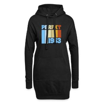 Einzigartig 1963 - Hoodie-Kleid - Schwarz - Vorne