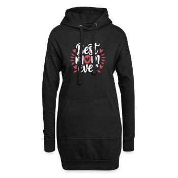 Die beste Mutter aller Zeiten - Hoodie-Kleid - Schwarz - Vorne