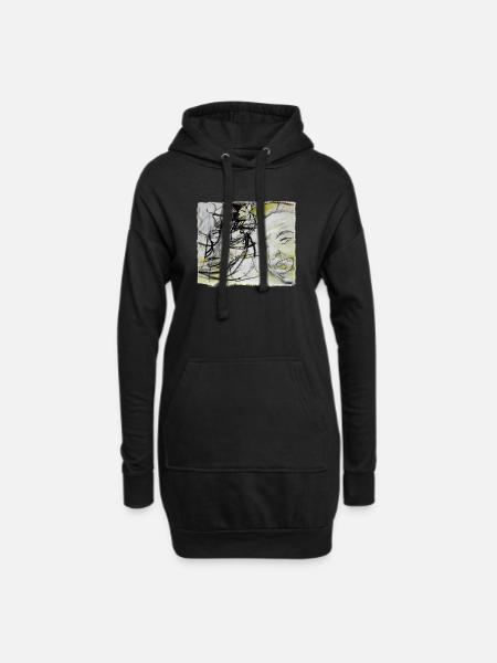 An old man remembers - Hoodie Dress - black