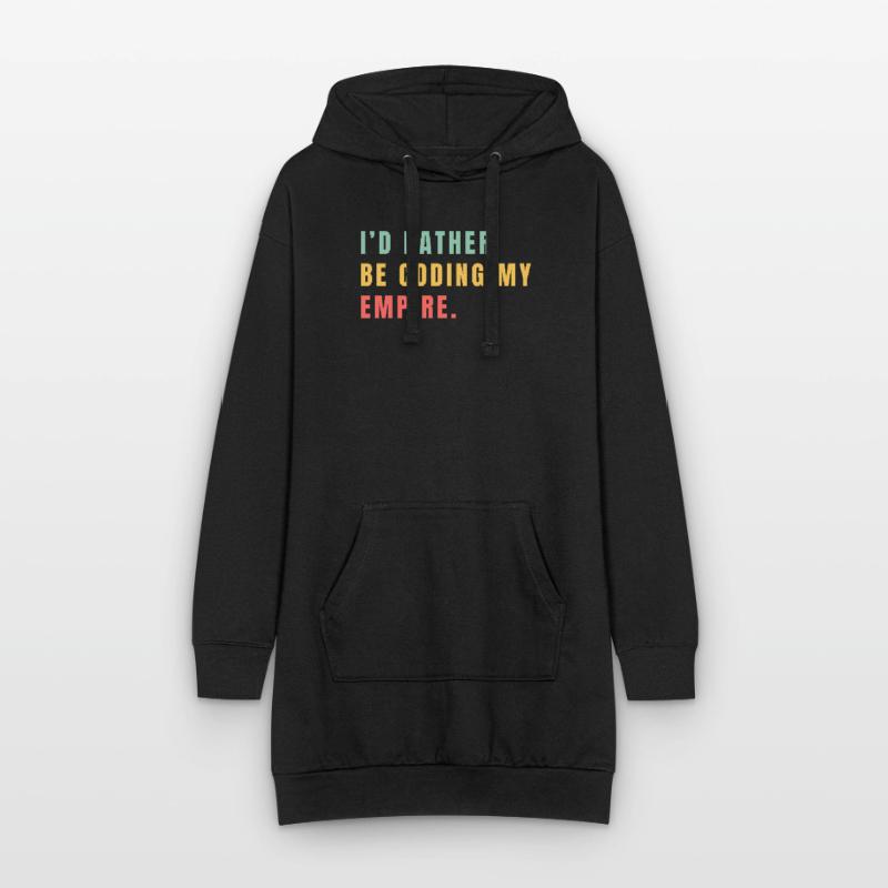 Je préférerais coder mon empire Sweat-shirt à capuche long Femme