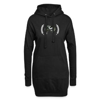 Jeu de camouflage - Sweat-shirt à capuche long Femme - noir - Devant