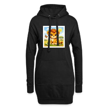 Sunny le Petit Lion - Sweat-shirt à capuche long Femme - noir - Devant
