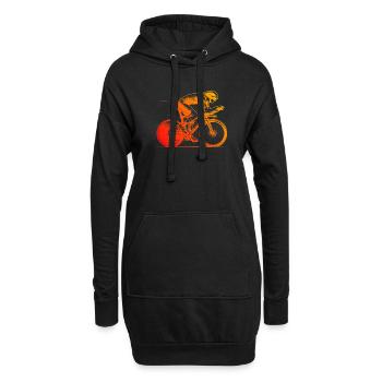 Inspiration pour les vélos de route cool - Sweat-shirt à capuche long Femme - noir - Devant