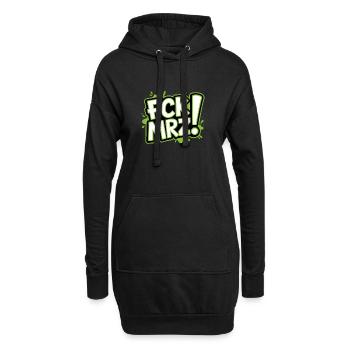 FCK MRZ - Anti CDU Meme - Hoodie-Kleid - Schwarz - Vorne