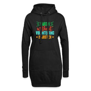 L’appréciation du bénévolat : Terre sans, c’est juste boof - Sweat-shirt à capuche long Femme - noir - Devant
