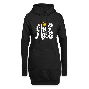 Couronne de graffiti Chef Moss - Sweat-shirt à capuche long Femme - noir - Devant