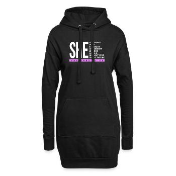 Kapitel 31 Bibel Spruch Jesus Christ Bibelvers - Hoodie-Kleid - Schwarz - Vorne