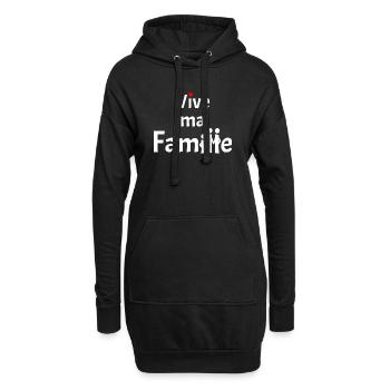 VIVE MA FAMILLE ! - Sweat-shirt à capuche long Femme - noir - Devant