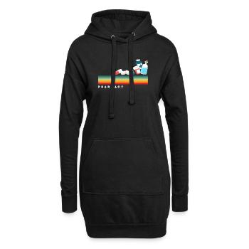 Retro-apotheker Pharmazietechniker - Hoodie-Kleid - Schwarz - Vorne