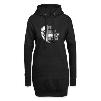 Hockey - Hoodie-Kleid - Schwarz - Vorne