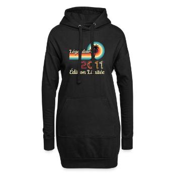 Légendaire 2011, édition limitée - Sweat-shirt à capuche long Femme - noir - Devant