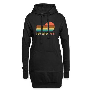 Saragosse, Espagne - Sweat-shirt à capuche long Femme - noir - Devant