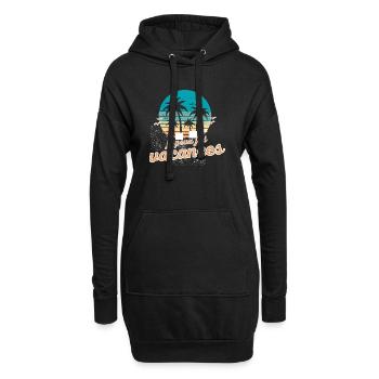 Vacances Tropicales Crépuscule - Sweat-shirt à capuche long Femme - noir - Devant
