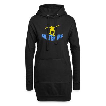 SKATEPARK - Hoodie-Kleid - Schwarz - Vorne