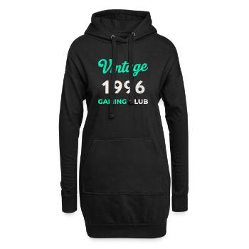 Vintage 1996 – Année de naissance rétro du Gaming Club - Sweat-shirt à capuche long Femme - noir - Devant