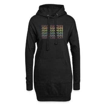 Tap Dance Pastell Regenbogen - Hoodie-Kleid - Schwarz - Vorne