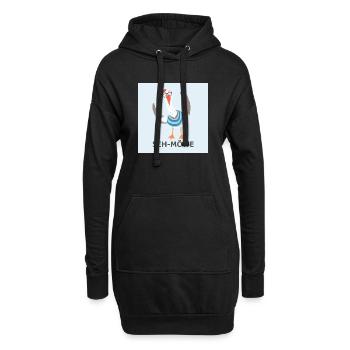 SEH-MÖWE – Lustige Möwe - Hoodie-Kleid - Schwarz - Vorne