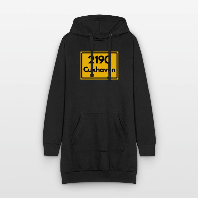 OLD POSTCODE POSTCODE RETRO 2190 CUXHAVEN NORDSEE Hoodie Dress