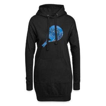 PADEL Racket Shirt, Hoodie, Tasse, Mütze - Hoodie-Kleid - Schwarz - Vorne