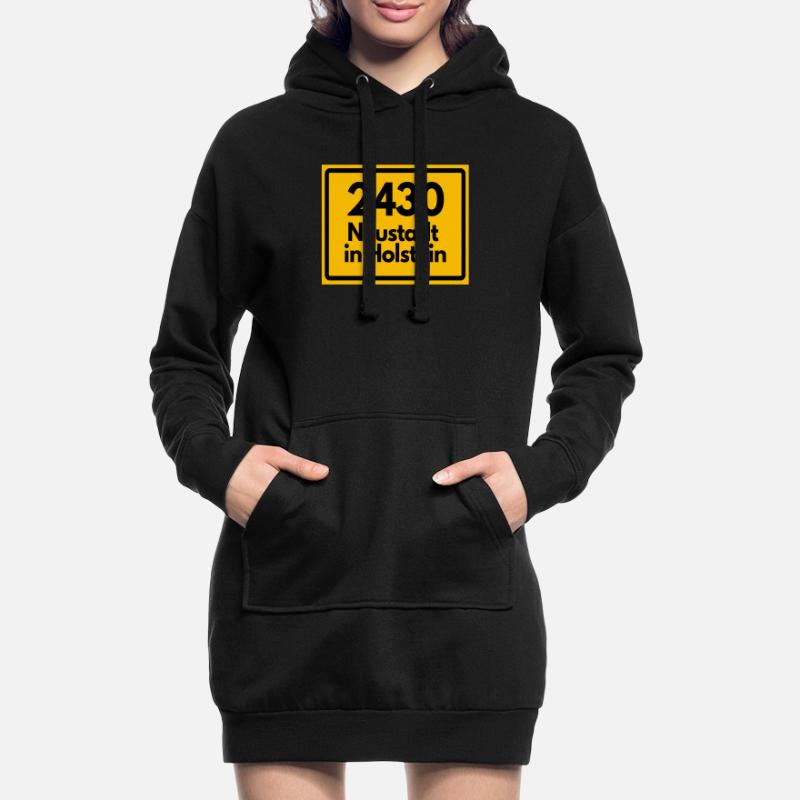 OLD POSTCODE POSTCODE 2430 NEUSTADT IN HOLSTEIN Hoodie Dress