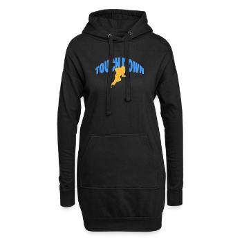 TOUCH DOWN - Hoodie-Kleid - Schwarz - Vorne