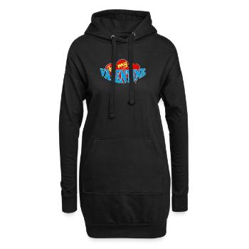 VALENTINE - Hoodie-Kleid - Schwarz - Vorne