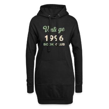 Cadeau rétro de l’année de naissance du club de lecture vintage 1996 - Sweat-shirt à capuche long Femme - noir - Devant