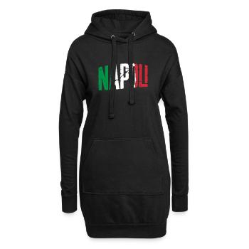 Naples, Italie, Naples - Sweat-shirt à capuche long Femme - noir - Devant