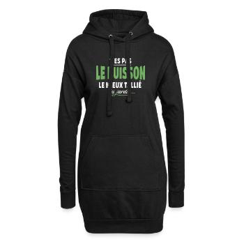 Du bist nicht der bestgeschnittene Busch – Ausdrücke - Hoodie-Kleid - Schwarz - Vorne