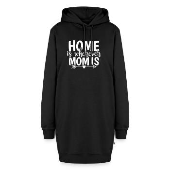 Home Is Wherever Mom Is - Hoodie Dress - black - Front